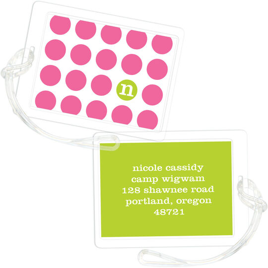 Bubblegum On The Spot Luggage Tags